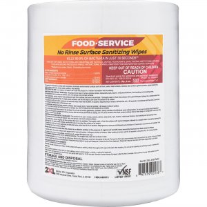 2XL No Rinse Foodservice Sanitizing Wipes 446 TXL446