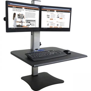 Victor DC350 Dual Monitor Sit-Stand Desk Converter DC350A VCTDC350A