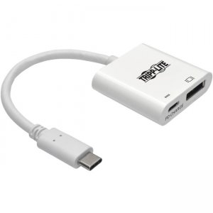 Tripp Lite USB-C to DisplayPort Adapter Cable, M/F, White, 6 in U444-06N-DP8WC