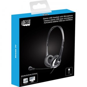 Adesso USB Wired Headset with Built-in Microphone XTREAM P2 P2