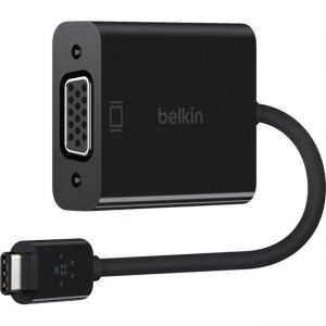 Belkin USB-C to VGA Adapter (Works With Chromebook Certified) F2CU037BTBLK-MG