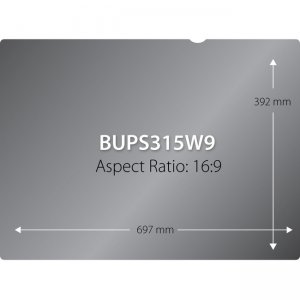V7 31.5" Privacy Filter for Monitor - 16:9 Aspect Ratio BUPS315W9