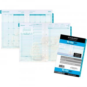 At-A-Glance Seascapes 7-ring Desk Planner Refill 381225 AAG381225