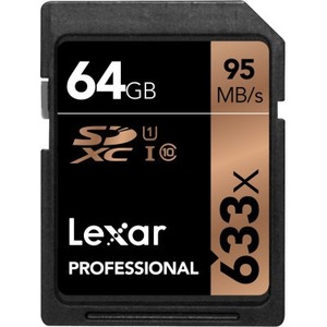 Lexar 64GB Professional SDXC Card LSD64GCB1NL6332