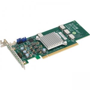 Supermicro Low Profile Quad-Port NVMe Internal Host Bus Adapter AOC-SLG3-4E4T-O AOC-SLG3-4E4T