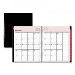 Blue Sky Classic Red Weekly/Monthly Planner, Open Scheduling, 11 x 8.5, Black Cover, 2021 BLS111288 111288