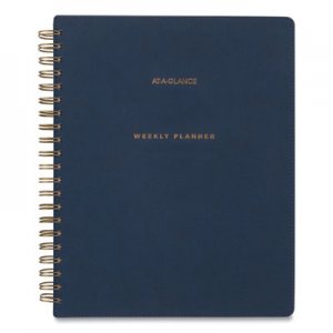 At-A-Glance Signature Collection Firenze Navy Weekly/Monthly Planner, 8 3/8 x 11, 2020-2021 AAGYP90520 YP90520