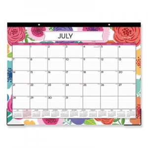 Blue Sky Mahalo Academic Year Desk Pad, 22 x 17, Tropical, 2020-2021 BLS100157 100157