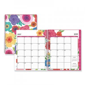 Blue Sky Mahalo Academic Year CYO Weekly/Monthly Planner, 8 1/2 x 11, Tropical Floral, 2019-2020 BLS100149 100149