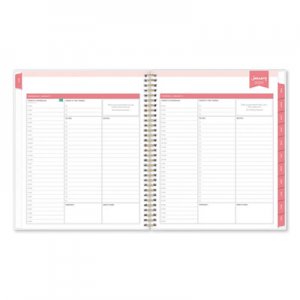 Blue Sky Day Designer Daily/Monthly Planner, 10 x 8, Navy/White, 2021 BLS103622