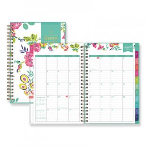 Blue Sky Day Designer CYO Weekly/Monthly Planner, 8 x 5, White/Floral, 2021 BLS103619
