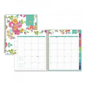 Blue Sky Day Designer CYO Weekly/Monthly Planner, 8 1/2 x 11, White/Floral, 2020 BLS103618