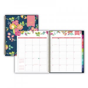 Blue Sky Day Designer CYO Weekly/Monthly Planner, 8 1/2 x 11, Navy/Floral, 2020 BLS103617