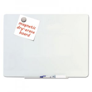 MasterVision Magnetic Glass Dry Erase Board, Opaque White, 60 x 48 BVCGL110101 GL110101