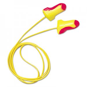 Howard Leight by Honeywell LL-30 Laser Lite Single-Use Earplugs, Corded, 32NRR, Magenta/Yellow, 100 Pairs HOWLL30 LL-30