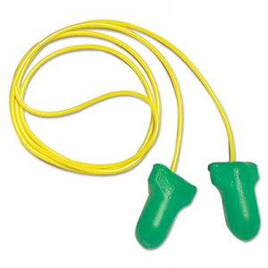 Howard Leight by Honeywell LPF-30 Max Lite Single-Use Earplugs, Corded, 30NRR, Green, 100 Pairs HOWLPF30 LPF-30