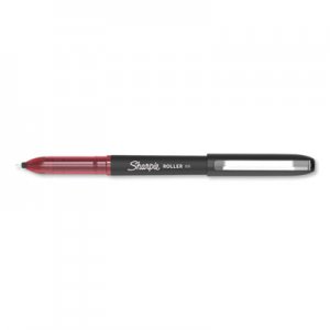 Sharpie Roller Roller Ball Stick Pen, Fine 0.5 mm, Red Ink/Barrel, Dozen SAN2093226 2093226