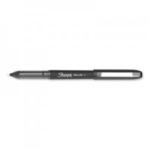 Sharpie Roller Roller Ball Stick Pen, Fine 0.5 mm, Black Ink/Barrel, Dozen SAN2093225 2093225