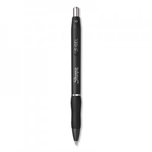Sharpie S-Gel S-Gel Retractable Gel Pen, Bold 1 mm, Black Ink, Black Barrel, Dozen SAN2096149 2096149