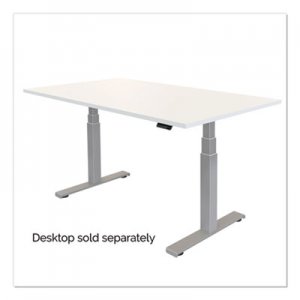 Fellowes Cambio Height Adjustable Desk Base (Base Only), 72w x 30d x 50.25h, Silver FEL9682001 9682001