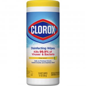 Clorox Crisp Lemon Disinfecting Wipes 01594 CLO01594
