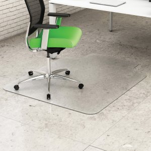 deflecto Earth Source 45x53 Hard Floor Mat with Lip CM2E232PB DEFCM2E232PB