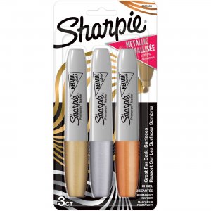 Sharpie Metallic Ink Chisel Tip Permanent Markers 2089609 SAN2089609