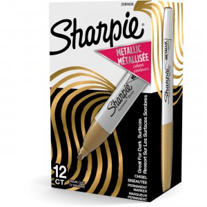 Sharpie Metallic Ink Chisel Tip Permanent Markers 2089606 SAN2089606