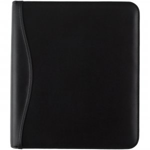 At-A-Glance Black Leather Zipcase Folio Binder Set 038054005 AAG038054005