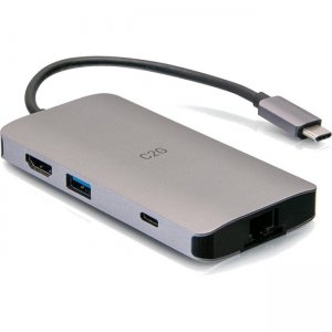 C2G USB C Portable Laptop Dock with HDMI, USB, Ethernet, SD, USB-C - 4K C2G54458