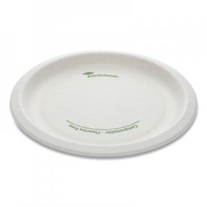 Pactiv EarthChoice Pressware Compostable Dinnerware, Plate, 9" Diameter, White, 450/Carton PCTPSP09EC PSP09EC