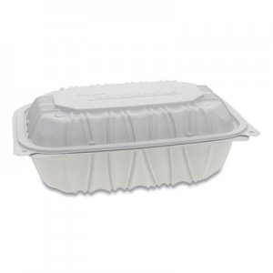 Pactiv Vented Microwavable Hinged-Lid Takeout Container, 9 x 6 x 3.1, White, 170/Carton PCTYCNW0205 YCNW0205