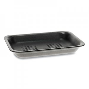 Pactiv Supermarket Trays, #2, 5.88 x 8.38 x 1.21, Black, 500/Carton PCT51P902 51P902