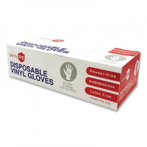 GN1 Single Use Vinyl Glove, Clear, X-Large, 100/Box, 10 Boxes/Carton GN1PE17332 PE17332
