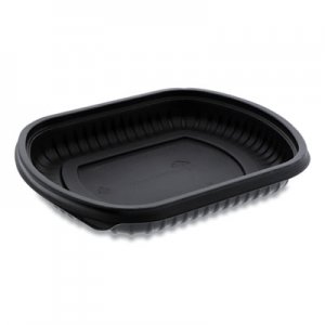 Pactiv EarthChoice ClearView MealMaster Container, 16 oz, 8.13 x 6.5 x 1, Black, 252/Carton PCT0CN846160000 0CN846160000