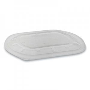 Pactiv ClearView MealMaster Lids with Fog Gard Coating, Large Flat Lid, 9.38 x 8 x 0.38, Clear, 300