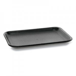 Pactiv Supermarket Trays, #2, 8.38 x 5.88 x 0.69, Black, 500/Carton PCT51P902S 51P902S