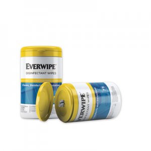 Legacy Everwipe Disinfectant Wipes, 7 x 7, 75/Canister, 6/Carton LEY101075 101075