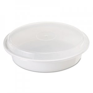 Pactiv VERSAtainers, Vented Lid, 48 oz, 9" Diameter, Black/Clear, 150/Carton PCTNC948B NC948B