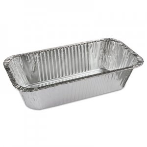 Pactiv Aluminum Bread/Loaf Pans, Ribbed 1/3-Size, 8.04 x 5.9 x 3, 200/Carton PCTY6062XH Y6062XH