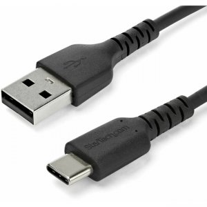 StarTech.com 1 m (3.3 ft.) USB 2.0 to USB C Cable - Black RUSB2AC1MB