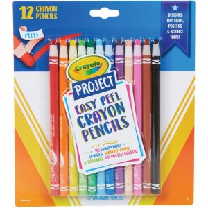 Crayola Project Easy Peel Crayon Pencils Set 684604 CYO684604