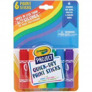 Crayola Project Quick-Dry Paint Sticks 541070 CYO541070