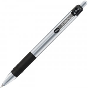 Zebra Pen Z-Grip Metal Retractable Ballpoint Pen 27010 ZEB27010