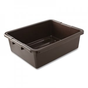 Rubbermaid Commercial Bus/Utility Box, 17.3" x 7" x 21.5", Brown, 100/Carton RCP335192BRNCT FG335192BRN