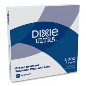Dixie All-Purpose Food Wrap, Dry Wax Paper, 12 x 12, White, 1,000/Carton DXEGRC1212 GRC1212