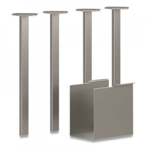 HON Coze Table Legs, 5.75 x 28, Silver, 4/Pack HONHLCPL29USPR6