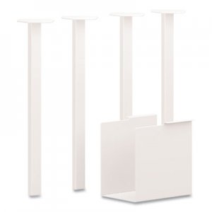 HON Coze Table Legs, 5.75 x 28, Designer White, 4/Pack HONHLCPL29USPJW