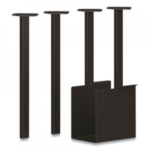 HON Coze Table Legs, 5.75 x 28, Black, 4/Pack HONHLCPL29USP71