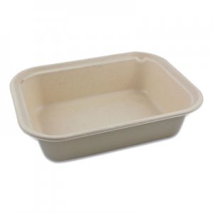 World Centric Fiber Containers, 60 oz, 7.5 x 9.8 x 2.7, Natural, 400/Carton WORTRSC60 TRSC60